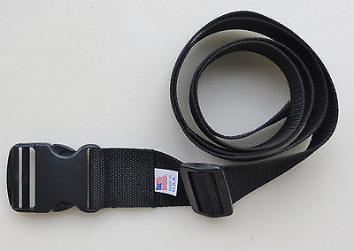 #ad BLACK BELT 1 1 2quot; X 54quot; HEAVY POLY WEB with SIDE RELEASE BUCKLE
