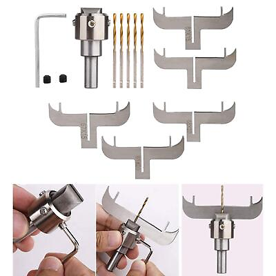 #ad 14 Pieces Drill Bit Milling Cutter Set Bracelet Rings Makers Sturdy Durable Home