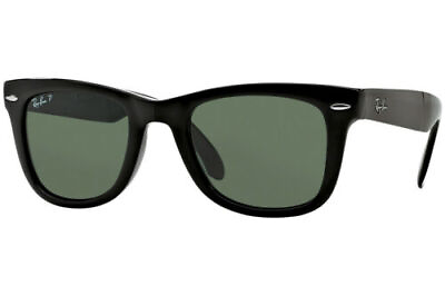 #ad Ray Ban Wayfarer Folding Classic Green Polarized Sunglasses RB4105 601 58 54 20 $134.99