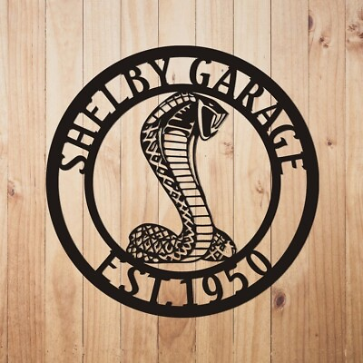 #ad Personalized Shelby Metal Signs Custom Shelby Cobra Wall Decor Shelby Gifts