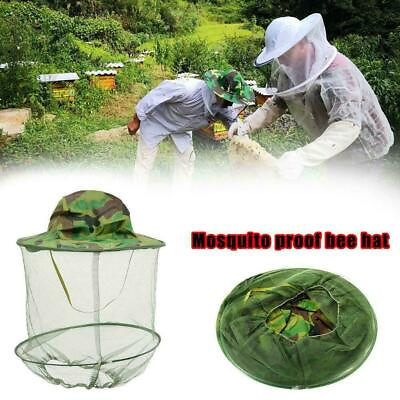 #ad Beekeeping Cowboy Hat Mosquito Bee Insect Net Veil Protector Head Fac Sale