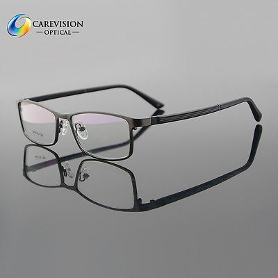 #ad New Men#x27;s Metal Full Rim Eyeglasses Frames Optical Eyewear Frame RX Able