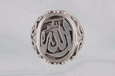 #ad SILVER EMBOSSED WAVY DESIGNS SIGNET RING SIZE 7 1 2 FINE 4402B