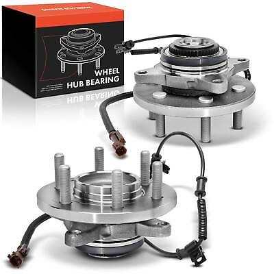 #ad 2x Front Side Wheel Hub Bearing Assembly w 6 Lug for Ford F 150 2015 2017 4WD
