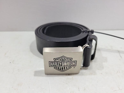 #ad Harley bar and shield belt buckle with 99441 06v medium 34 leather belt