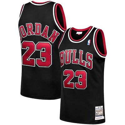 #ad Michael Jordan Chicago Bulls Mitchell amp; Ness 1997 98 Hardwood Authentic Jersey