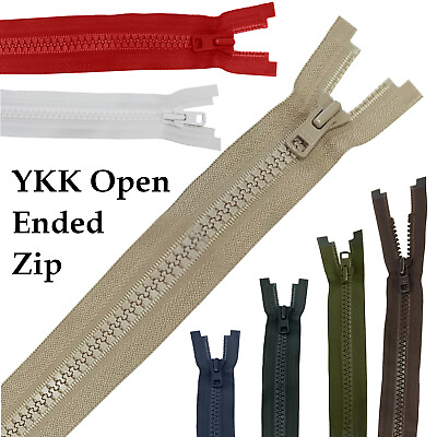 #ad YKK Open Ended Nylon Zip with Plastic Teeth Zipper for Sportswear Dresses Jacket