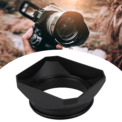#ad Square Lens Hood Shade Accessory For Mirrorless Cameras Digital Video Camera