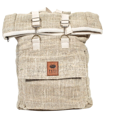 #ad 100 % Raw Hemp LargeBackpack Sustainable and Stylish for Travel amp; Everyday use
