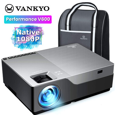 #ad VANKYO Performance V600 Projector 1080P 300quot; LED Video Home Theater Cinema HDMI