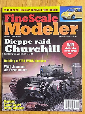 #ad 1935 Morgan Super Sport Three Wheeler Model Dec 1998 Fine Scale Modeler Magazine