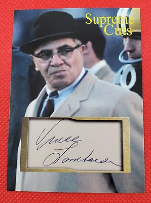 #ad Vince Lombardi Green Bay Packers Supreme Cuts 2021 Glossy Sample CARD