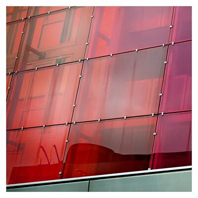 #ad BDF CARD Window Film Transparent Color Red