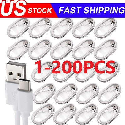 #ad USB Type C Data Cable 5A Fast Charging USB A to USB C Charger lot Cord For Phone $97.69