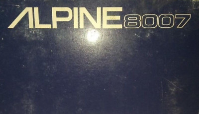 #ad Alpine 8007 Car Alarm w Siren Old School Head Unit Security System New