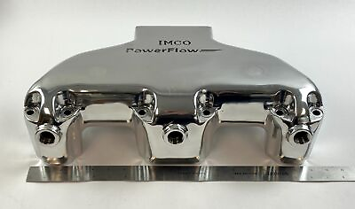 #ad Imco PowerFlow S B Small Block Polished Manifolds Only 02 8051