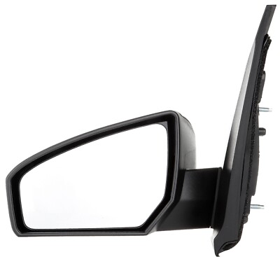 #ad Black Power Side View Door Mirror Left Driver For 2007 2012 Nissan Sentra