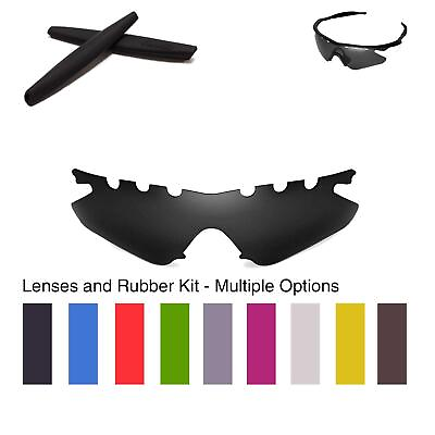 #ad Walleva Lenses with Earsocks for Oakley M Frame Heater Multiple Options $12.99