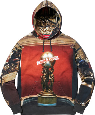 #ad Supreme Scarface The World Is Yours Hooded Sweatshirt FW17 FW17SW72 Size M XL