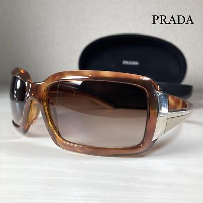 #ad PRADA Sunglasses Square Tortoiseshell Brown SPR 01H 4BW 6S1
