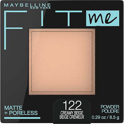 #ad Fit Me Matte Poreless Pressed Face Powder Makeup Creamy Beige 0.29 Oz