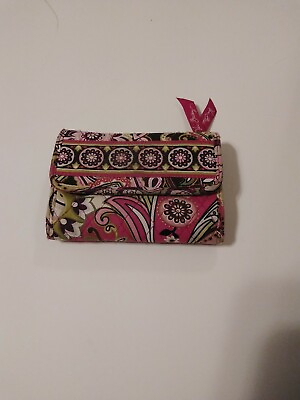 #ad VERA BRADLEY WALLET COLORFUL DESIGNS TONS CARD STORAGE PINK RED