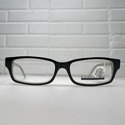 #ad Essential Eyewear Eyeglasses Frames Black EN3679 52 16 135 20007