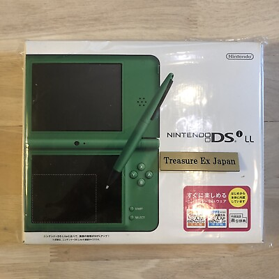 #ad Nintendo DSi LL Green Console with Box amp; Charger from JAPAN Used