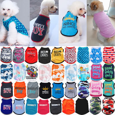 #ad Pet Dog Clothes Puppy T Shirt Clothing For Small Dogs Puppy Chihuahua Vest US