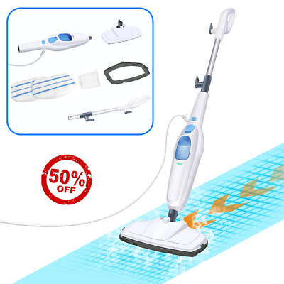 #ad Electrical Steam Mop Steamer 2000W Handheld Upright Floor Carpet Steamer Cleaner
