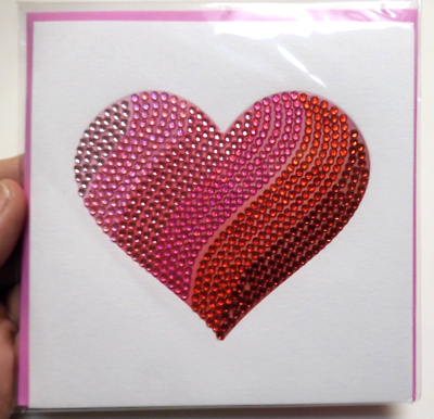 #ad 1 Papyrus Card High Quality Valentine#x27;s Jeweled I love You with all my Heart