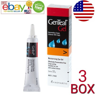 #ad Genteal Gel 3 Pack Exp2025 30g OFFICIAL USA Dry Eye Care Lubricant Bestseller