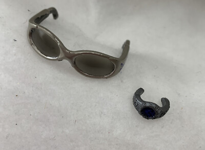 #ad Bratz Boyz Silver And Blue Motorcycle Sunglasses Wrist Watch Replacement