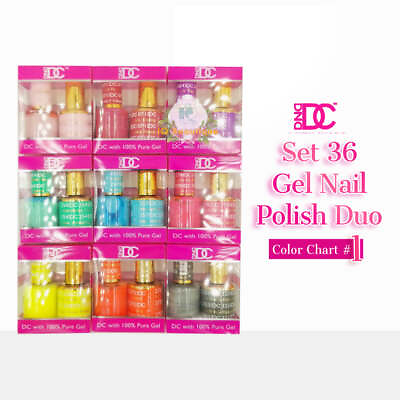 #ad DC Gel Polish Duo New Collection Set 36 duos with Color Chart #1
