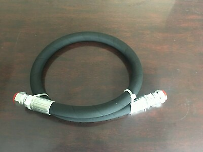 #ad 1 2quot; x 18quot; 2 wire hydraulic hose assembly with 5000 PSI amp; 2 female JIC #10