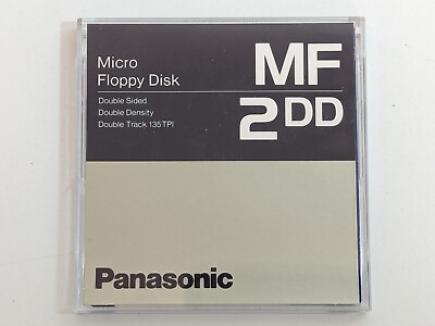 #ad Panasonic Micro Floppy Disk 2DD Double Sided Double Density with Plastic Case