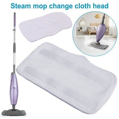 #ad 6 Pack Steam Mop Pads with Scrub Strips Microfiber Replacement Pad for Shark