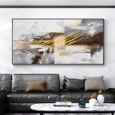 #ad Modern And Simple Horizontal Version Of Abstract Painting hand painted Decor
