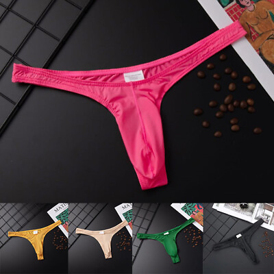 #ad Men G String Thong Bulge Pouch Panties Micro Bikini T back Underwear Briefs