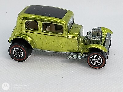 #ad Hot Wheels Redline LIME CLASSIC #x27;32 FORD VICKY SWEET CAR CHECK IT OUT