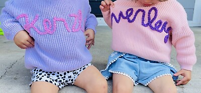 #ad Toddler Embroidered Name Sweater
