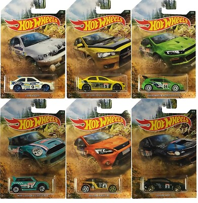 #ad 2019 Hot Wheels Walmart Exclusive Backroad Rally Series Complete Set Of 6 1 64