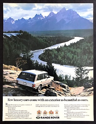 #ad 1989 Land Rover Range Rover SUV photo quot;Comes with a Beautiful Exteriorquot; print ad