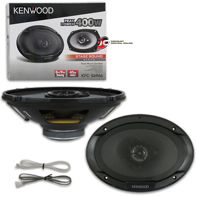 #ad New Kenwood 6x9 inch 3 way Car Audio Coax Coaxial Speakers Pair 6x9quot; 400 Watts