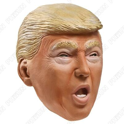 #ad Full Head Latex Mask Cosplay Party Celebrity Holiday Spoof For Trump Halloween