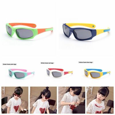 #ad Kids Polarized Sunglasses Neck Hang Sporty Boys Girls Flexible Children UV C367
