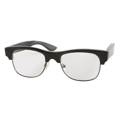 #ad Eyeglass Frames Handmade Buffalo Horn Half Rim Eyeglasses Reading Retro Eyewear