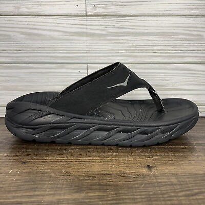 #ad Hoka Ora Recovery Flip Women’s Black Sandals W 9 M 7