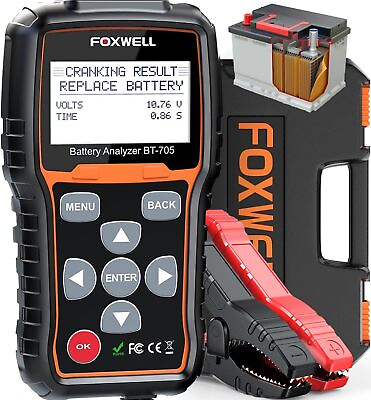 #ad FOXWELL BT705 12V Car Battery Tester 24V Truck Analyzer Cranking Charging System
