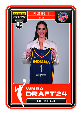 #ad 2024 Panini Instant WNBA Draft Night #1 Caitlin Clark RC ROOKIE FEVER PRESALE